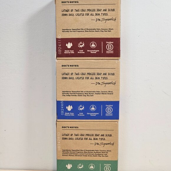 Dr. Squatch Men's Natural Bar Soap - 3pk - Picture 2 of 3
